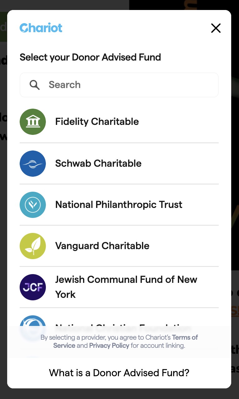 chariot daf donation widget 1